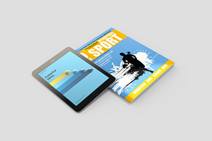 Tablet EBook EMagazine Set Mockup