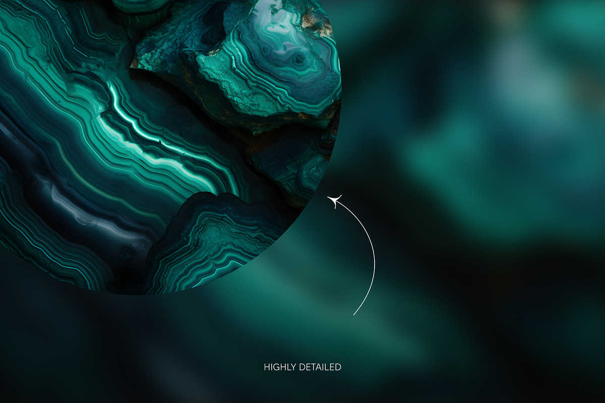 Malachite gemstone wallpaper pack, a Wallpaper Graphic by existacial (Photo 3 of 4)