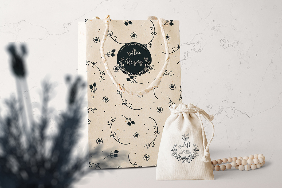 BRANDING HAND DRAWN BOHO ELEMENTS. preview 6