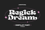 Regick Dream – Retro Display Font, a Serif Font by Typebae (Thumbnail 9 of 9)