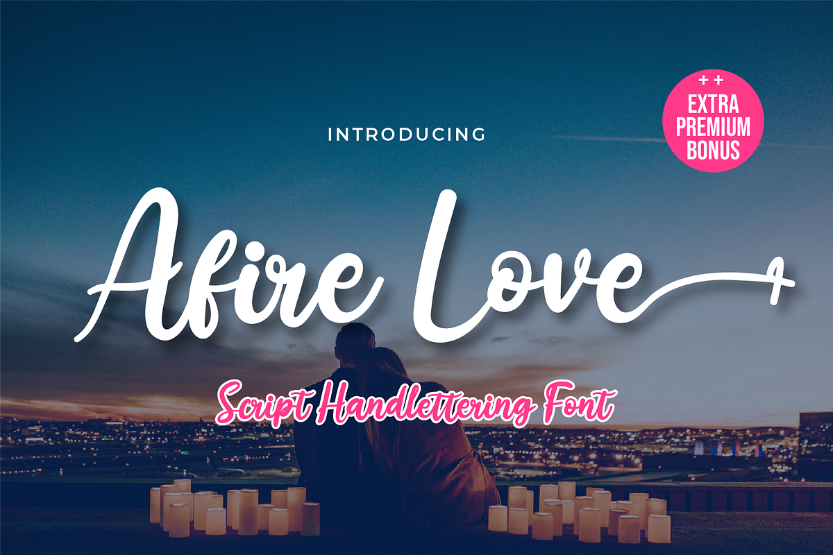 Afire Love, a Script Font by twinstd (Photo 1 of 11)