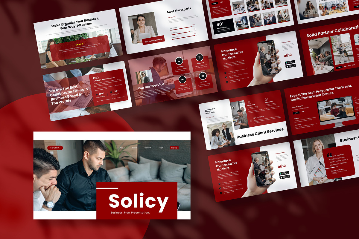 Solicy-Business Keynote & GS, a Presentation Template by Raseuki (Photo 1 of 5)