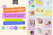 2in1 90s Aesthetic Canva Insta Pack, a Social Media Template by Guavamelo Studio (Thumbnail 1 of 19)