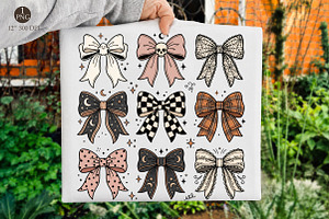 Halloween Coquette Bow PNG, Spooky, a Seasonal Illustration by Libby Wishes