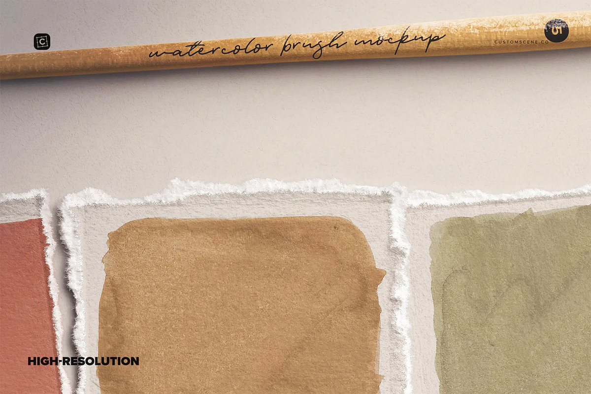 Sampling Deckled Edge Paper, a Product Mockup by Custom Scene (Photo 3 of 10)