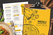 FREE! Trifold + Menu Template, a Brochure Template by BarcelonaShop (Thumbnail 1 of 5)
