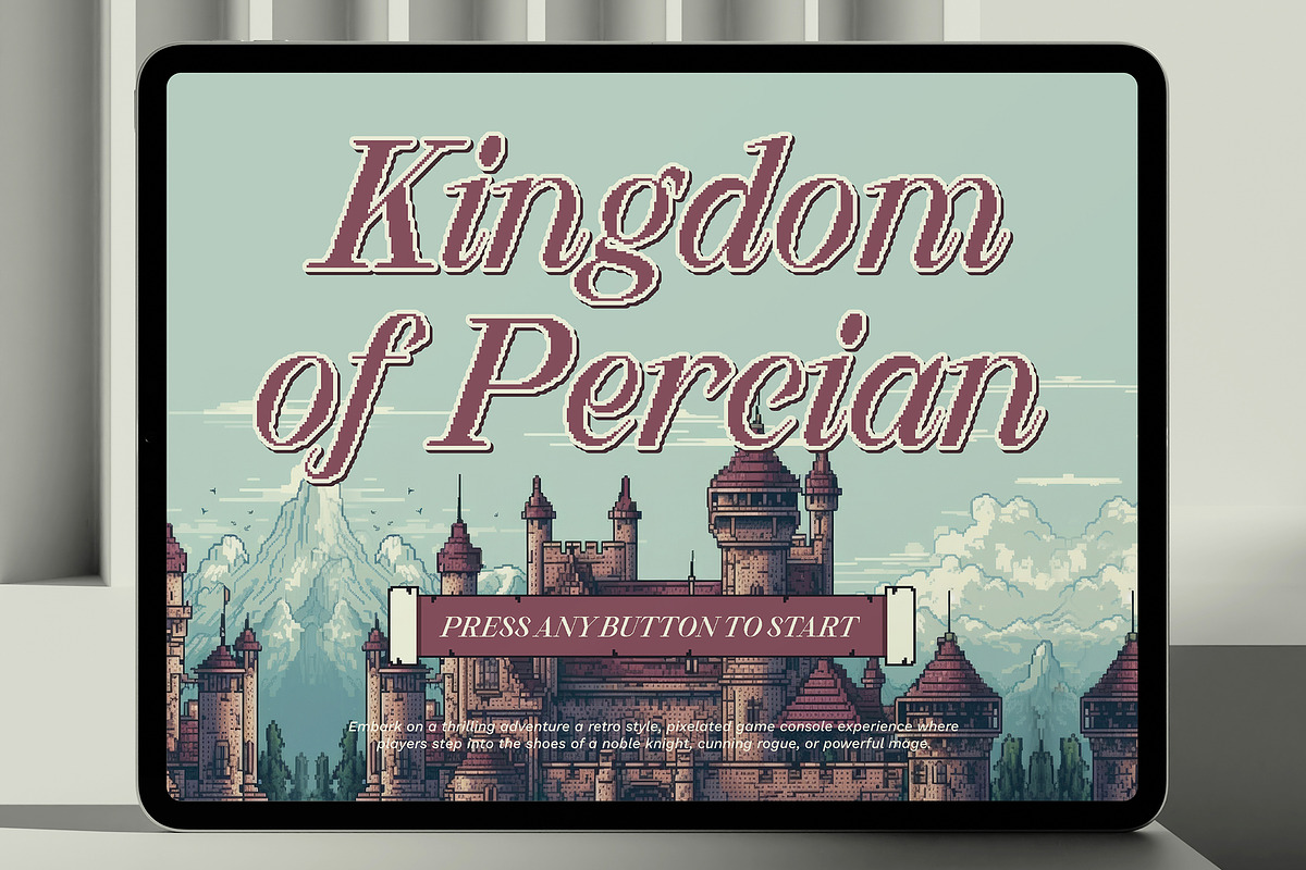 New Valley - Pixelate Italic Serif, a Serif Font by Typia Nesia (Photo 12 of 15)