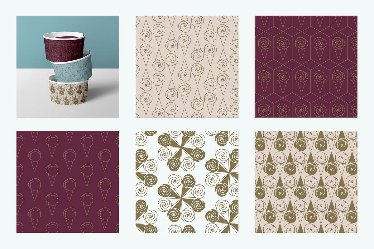 Luxury Ice Cream Kit, a Branding & Logo Template by volume 1 visual design (Photo 13 of 20)