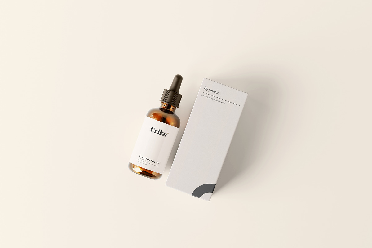 Uriko - Cosmetic Branding Kit, a Packaging Mockup by pmvch (Photo 14 of 26)