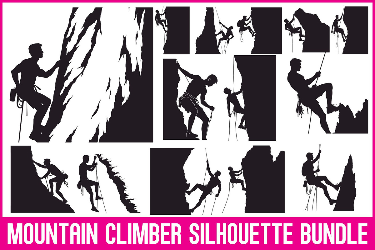 Extreme Climber Vector Pack, an Illustration by Gaye Art (Photo 1 of 21)