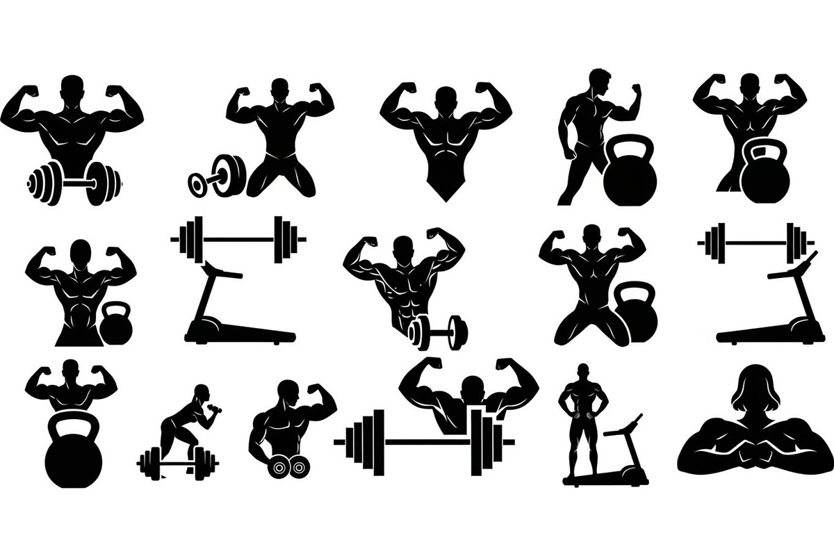 Ultimate Fitness Gym Vector Bundle, an Illustration by Creativeshirt (Photo 35 of 51)