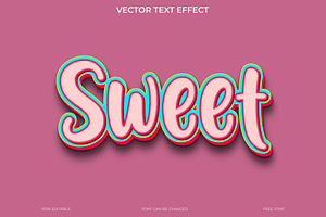 Sweet Candy 3D Text Effect EPS, an Action Add-On by Imamul001