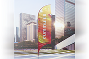 Quill Feather Bow Sail Flag MockUp, an Advertising Mockup by coloformia (Thumbnail 6 of 15)