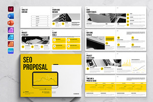 SEO Proposal Template Landscape, a Brochure Template by DesignCrest
