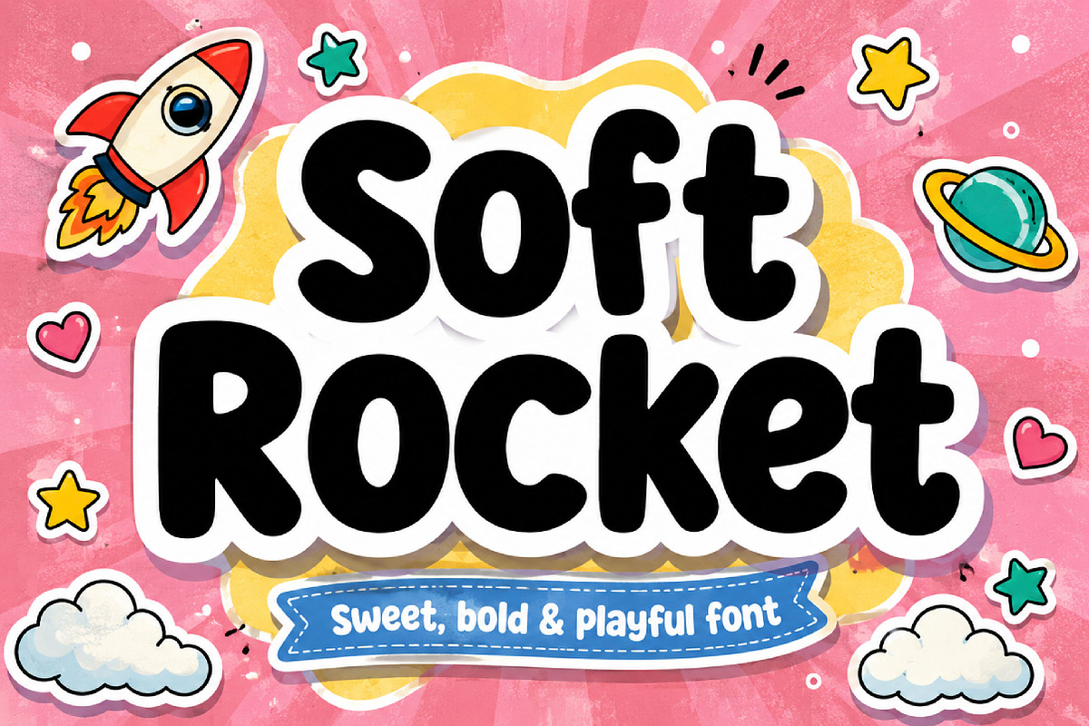 Soft Rocket, a Slab Serif Font by Wow Magic (Photo 4 of 4)