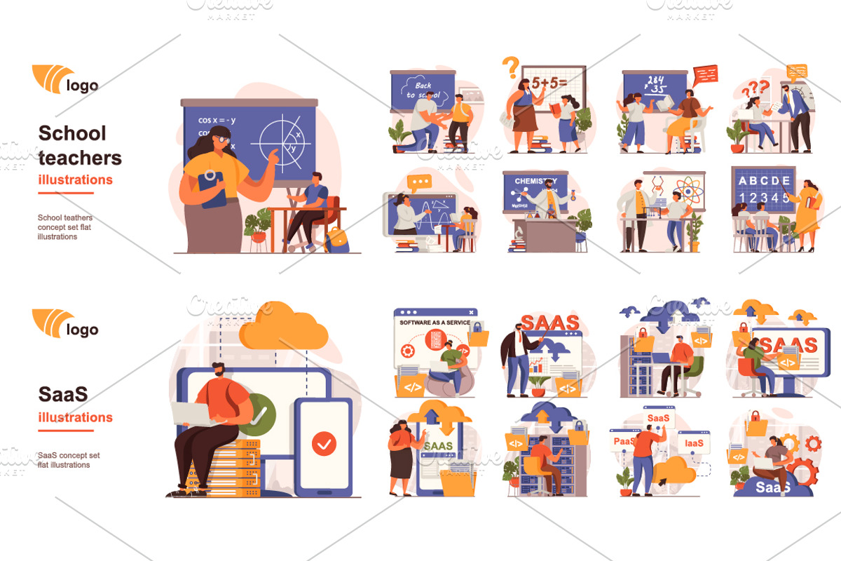 Bundle Concept Vector Illustrations, a Templates & Theme by alexdndz (Photo 14 of 20)