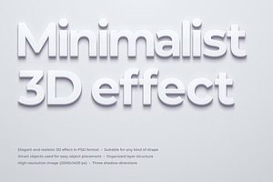 Minimalist 3D Effect