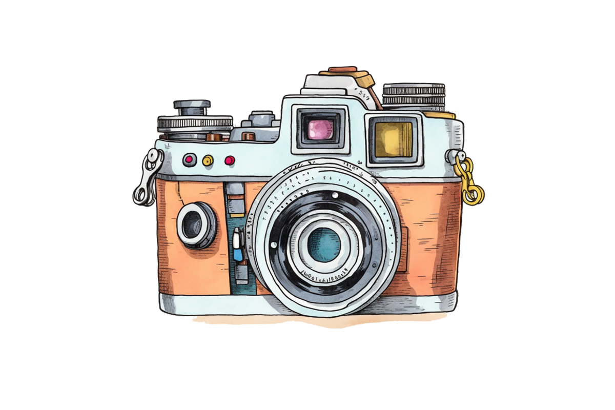 Retro Travel Camera Clipart  Bundle, an Object Graphic by Regulrcrative (Photo 4 of 7)