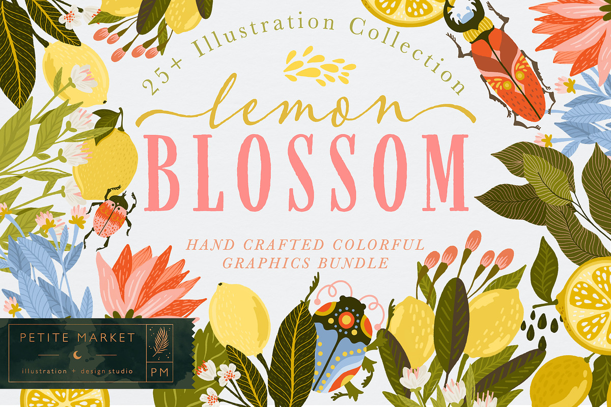 Lemon Blossom Collection, an Illustration by PetiteMarket (Photo 1 of 3)