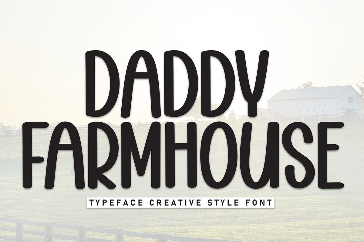 Daddy Farmhouse | Script Font, a Handwritten Font by Scratchones (Photo 1 of 8)