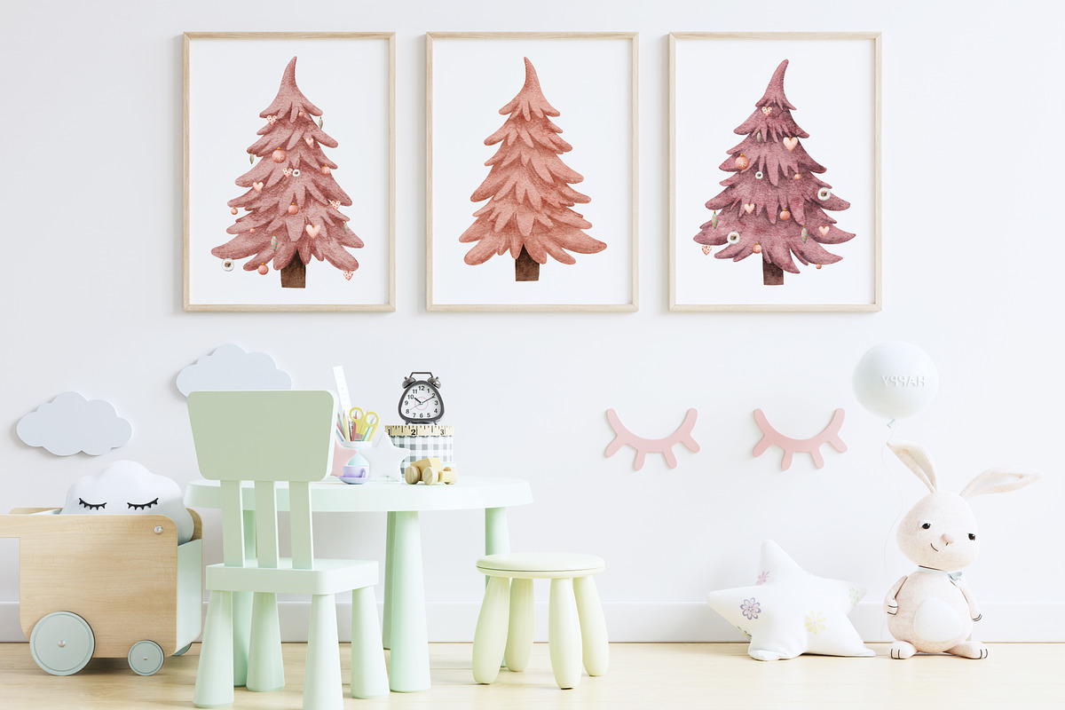 Christmas Pine Trees Ornament PNG, a Decorative Illustration by Rabbit Heart (Photo 5 of 11)