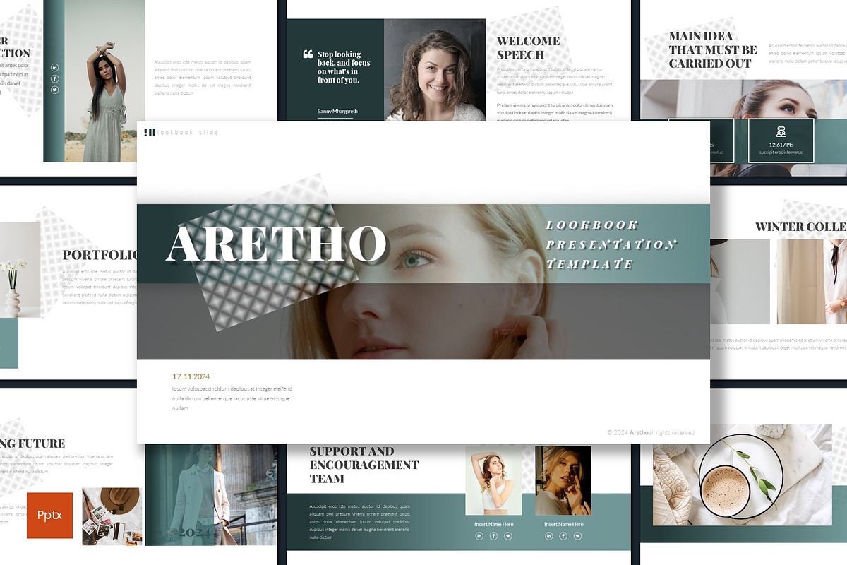 Aretho - Powerpoint Template, a Presentation Template by inspirasign (Photo 1 of 4)