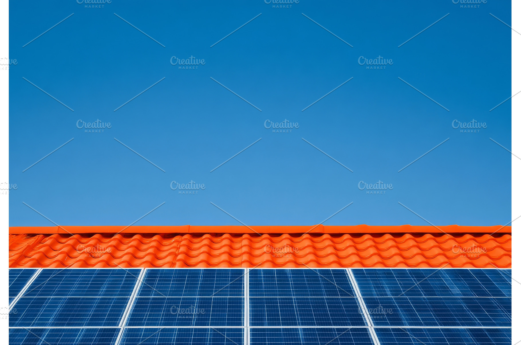A residential roof with solar panels, a Technology Photo by ZinetroN