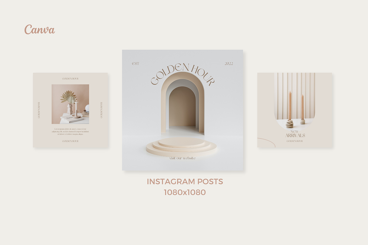 Beige Minimalist Canva Template, a Social Media Template by Moodwave Studio (Photo 7 of 10)