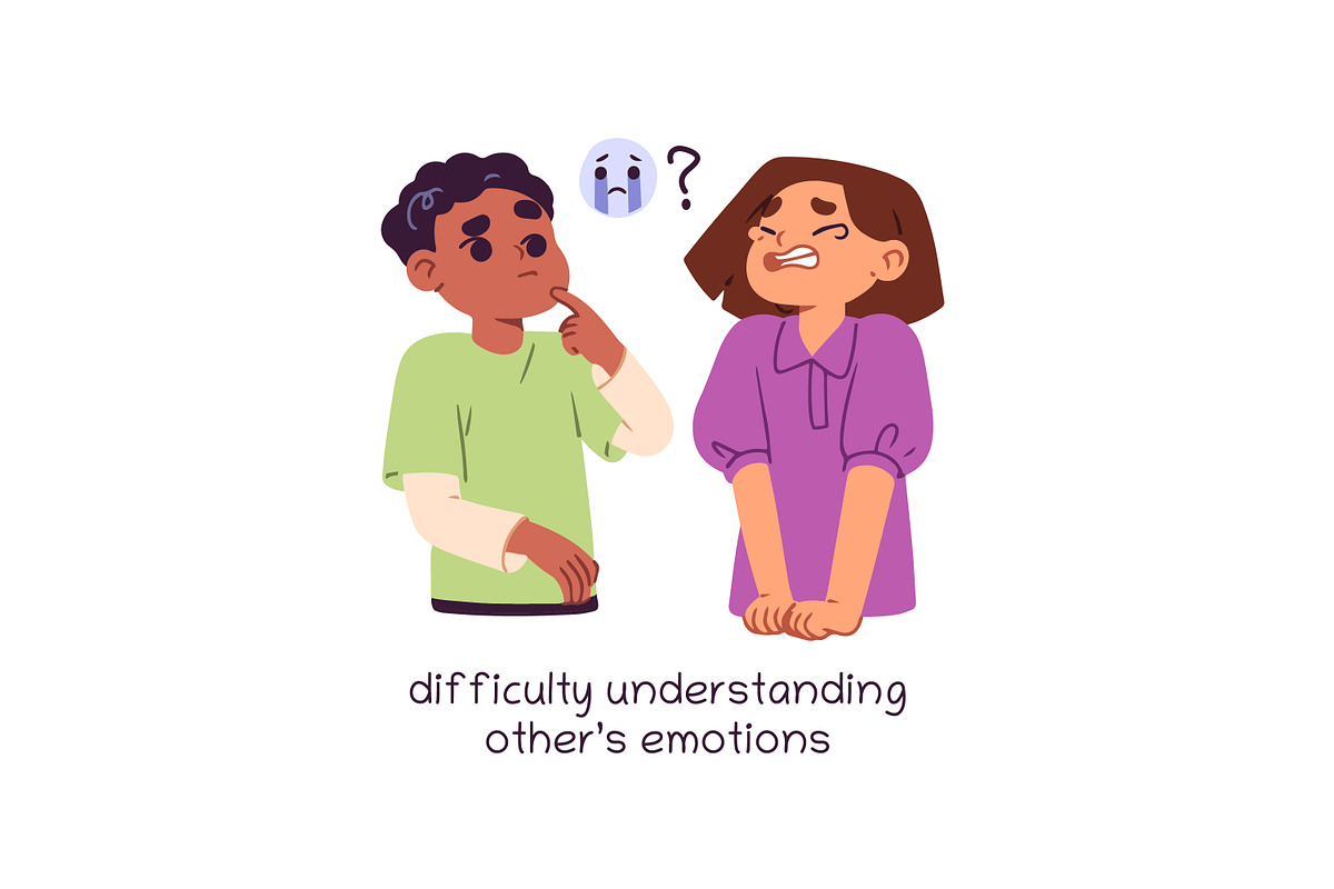 Kids autism signs set, a Healthcare Illustration by PaperTrident (Photo 9 of 9)