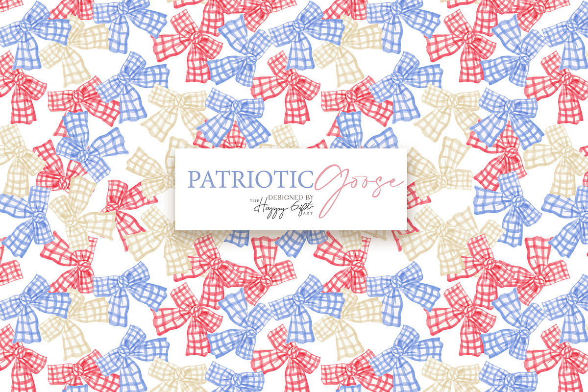 4th of July Patriotic Goose cliparts, an Illustration by TheHappyGiftArt (Photo 9 of 10)