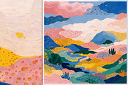 Colorful Cloudy Landscape, a Decorative Illustration by yahu88studio (Thumbnail 8 of 10)