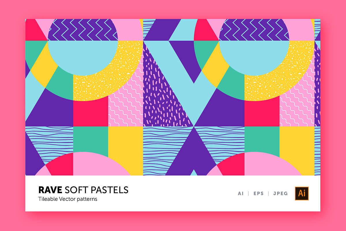 Soft Pastels Patterns, a Pattern Graphic by Designnina Shop (Photo 9 of 18)