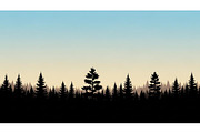 Woodland & Forest Tree Silhouettes B, an Illustration by jahid234 (Thumbnail 5 of 41)