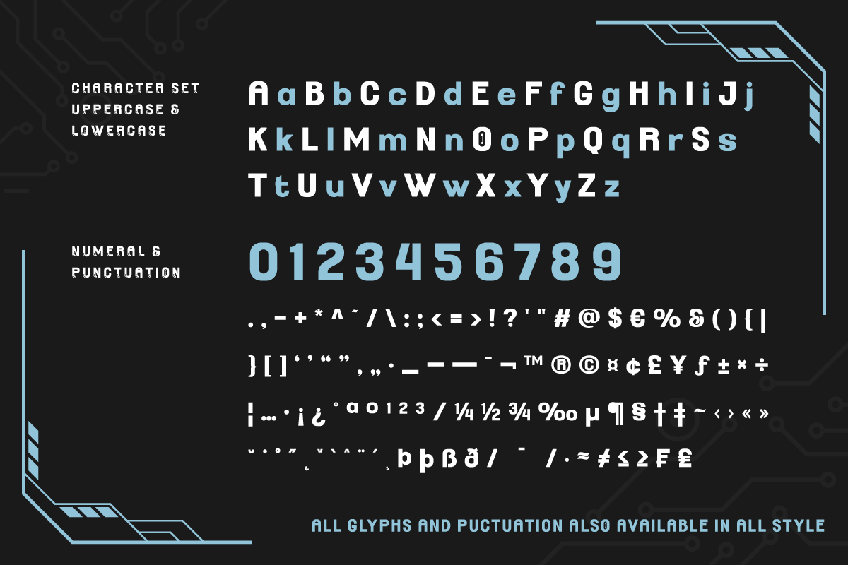 THE BOKRUN | Futuristic Font, a Sans Serif Font by twinstd (Photo 10 of 13)