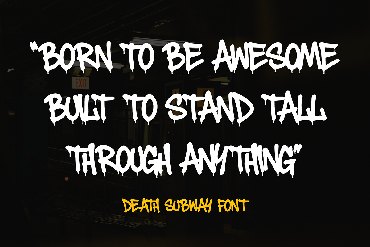 Death Subway – Graffiti Font, a Handwritten Font by figuree studio (Photo 2 of 8)