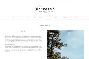 Renegade WordPress Divi Blog Theme