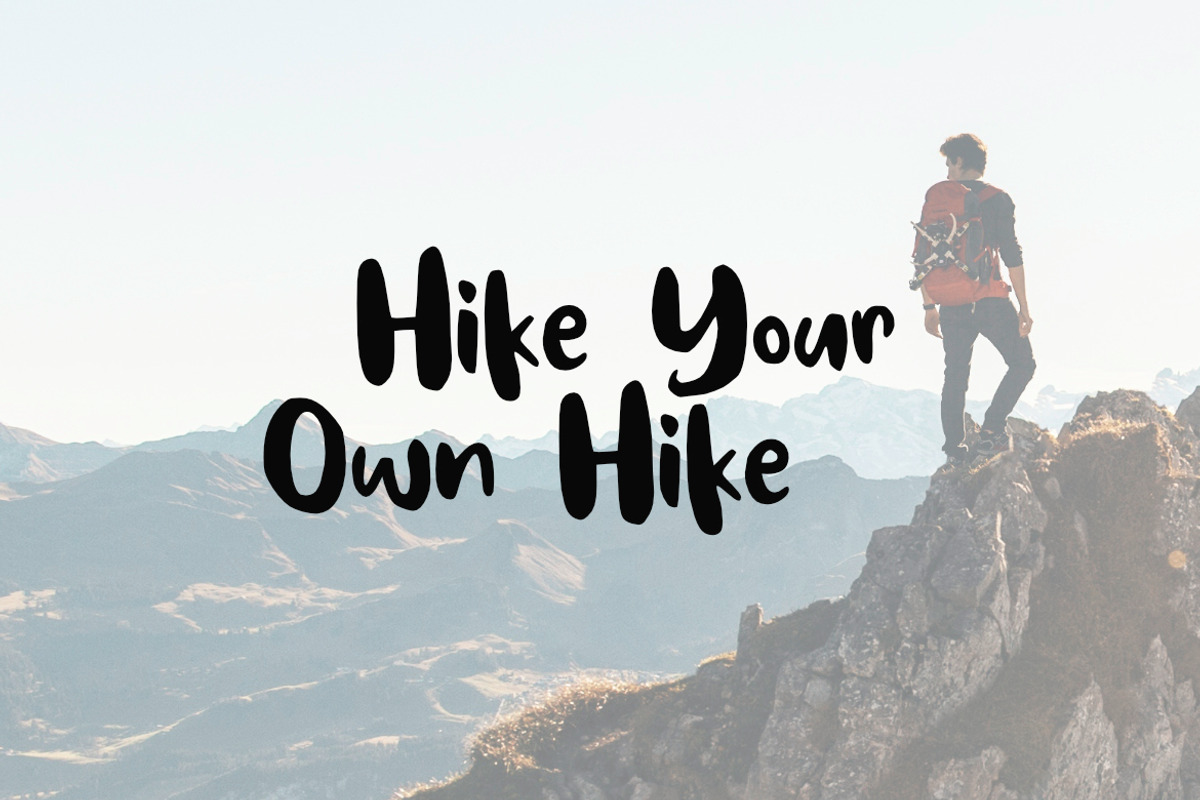 Hike More Font preview 4