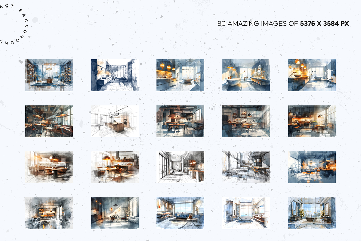 Watercolor Interior Design Sketches, an Architecture Photo by Lumeno (Photo 5 of 9)