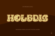 Holedis - Modern Display Layer Font