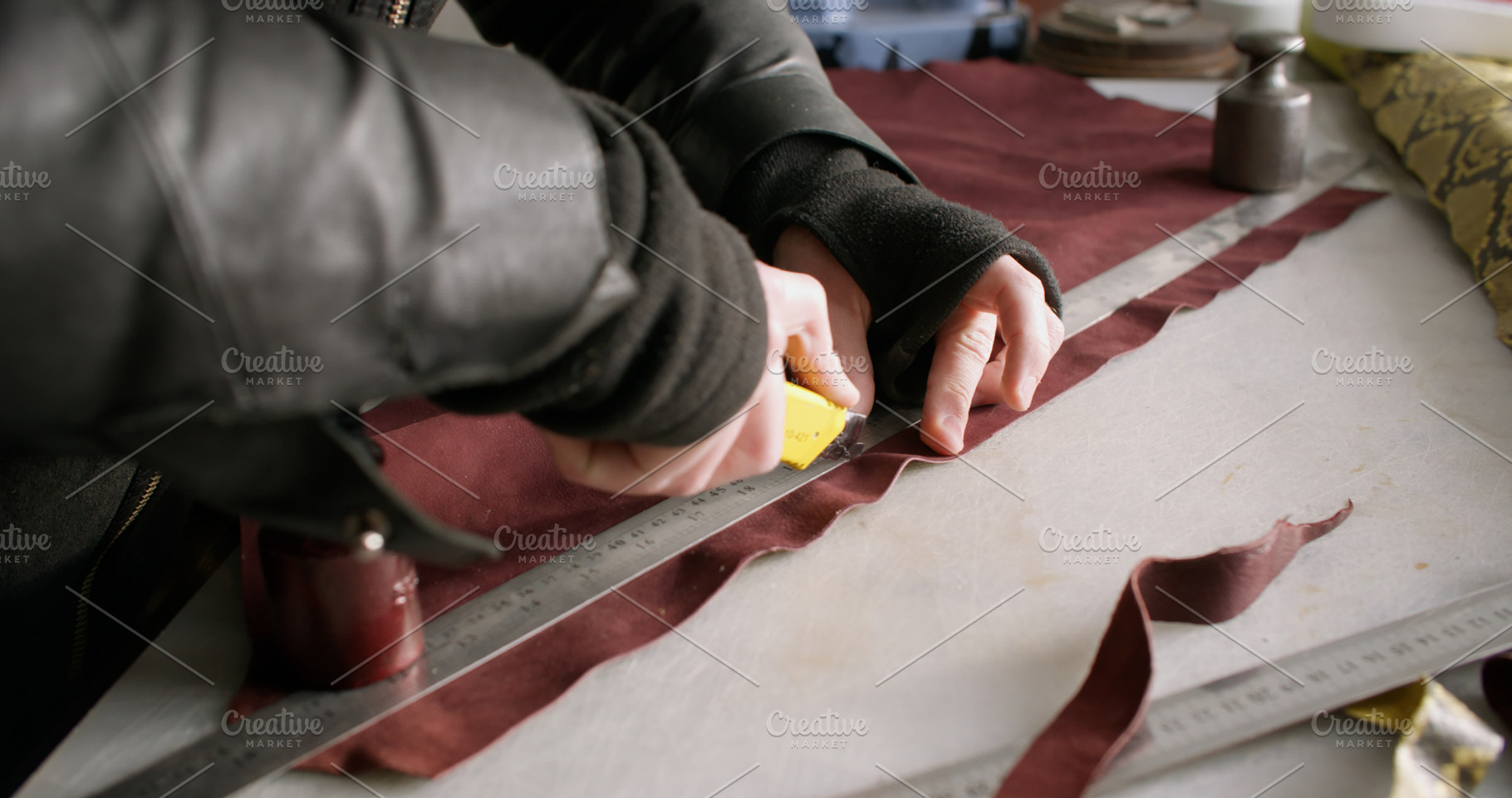 Footwear manufacturing shoes factory craftsman, a Person Photo by Photo Drive Studio