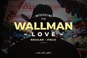 Wallman Love Display Font, a Font by yantodesign (Thumbnail 1 of 9)