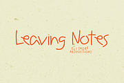 Leaving Notes | Sans Serif Fonts ~ Creative Market