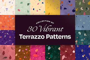 30 Pop & Vibrant Terrazzo Patterns, a Pattern Graphic by Artec Maison