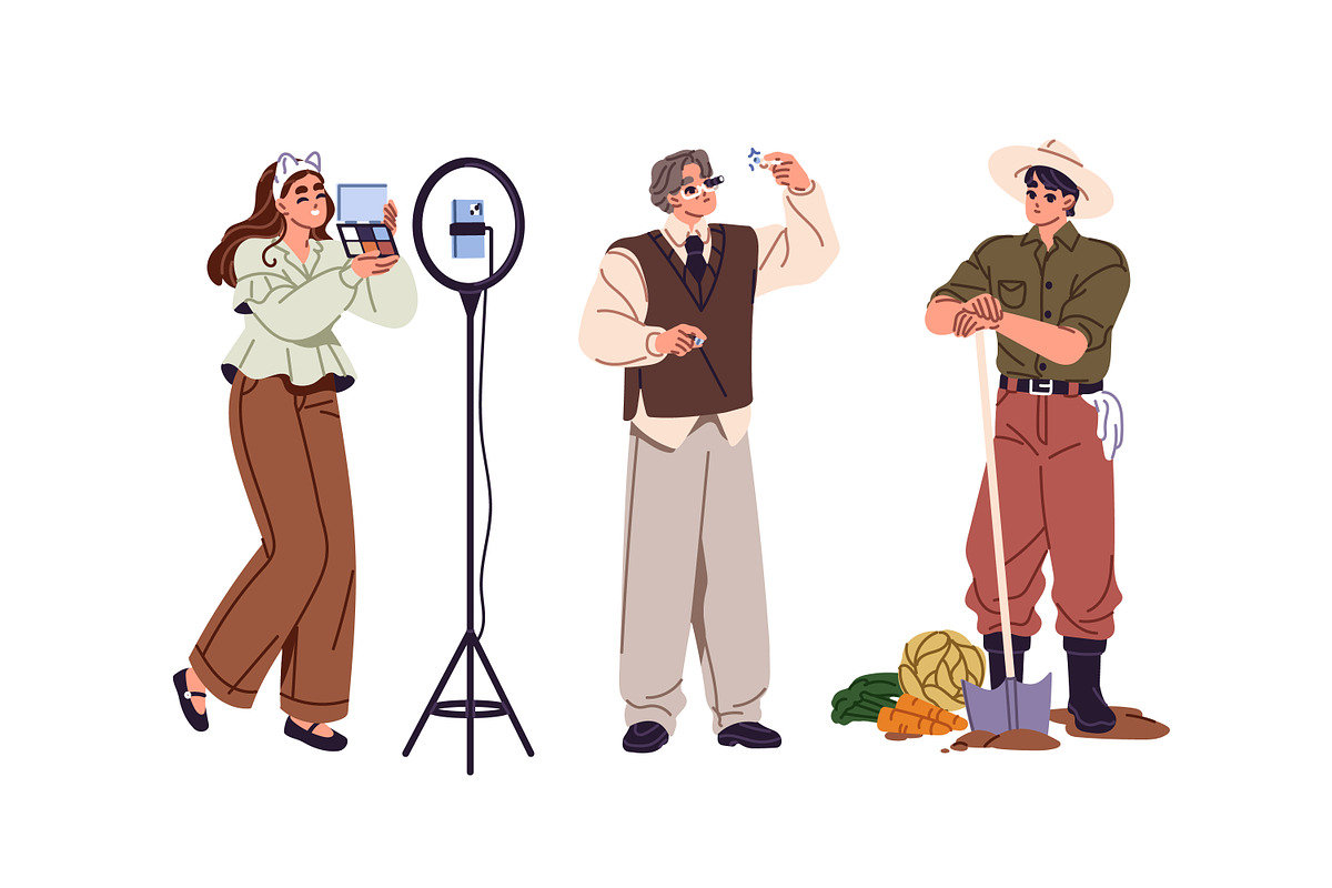 People of different professions set, a Work Illustration by PaperTrident (Photo 17 of 22)