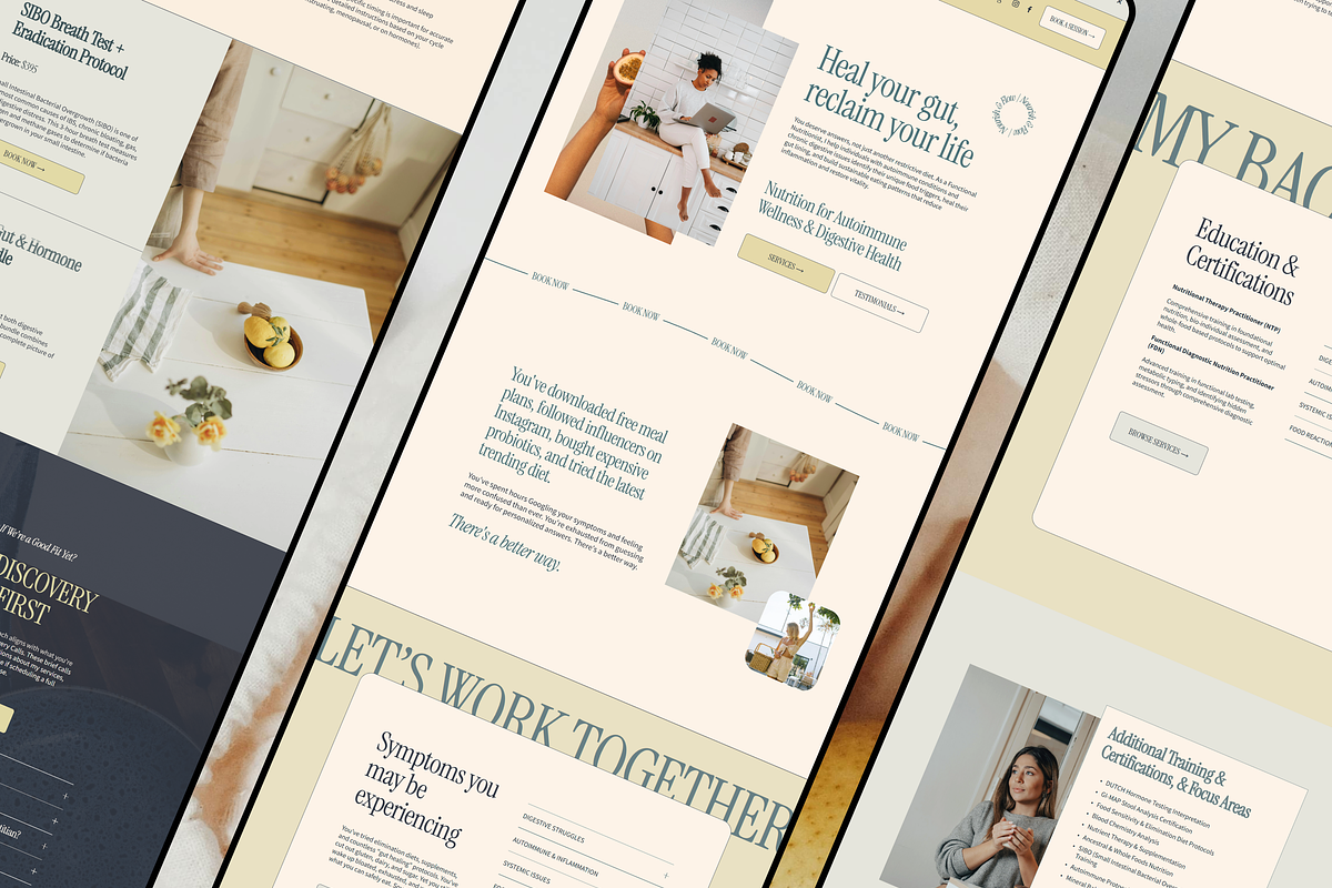 Nourish + Flow Nutritionist Website, a Squarespace Template by Solana Creative Co. (Photo 2 of 13)