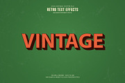 Editable Retro Vector Text Effect, a Plug-in Add-On by Photoshop Action (Thumbnail 2 of 11)