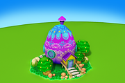 Cartoon Easter Village, an Environmental 3D Model by Souchenki (Thumbnail 20 of 31)