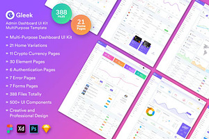 Gleek - Admin Dashboard UI Kit