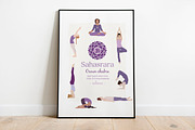 Sahasrara Chakra Yoga Postures, an Illustration by Sunnyfields (Thumbnail 2 of 5)
