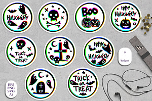 Chromatic Halloween Clipart